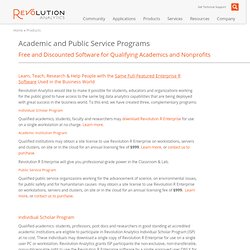 Download Revolution R - Free for Academia - Revolution Analytics