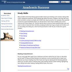 Academic Success: Study Skills