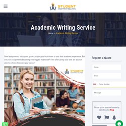 Get Online Academic Writing Service