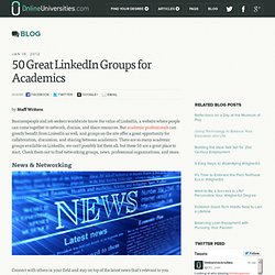 50 Great LinkedIn Groups for Academics