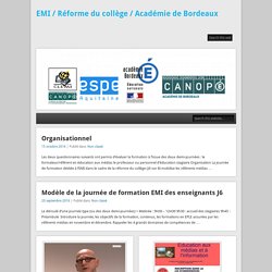 Un site utilisant Blogpeda – Académie de Bordeaux