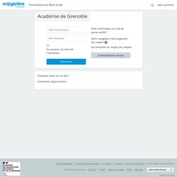 Académie de Grenoble: Se connecter sur le site