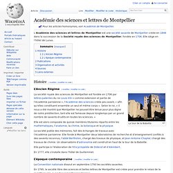 Académie des sciences et lettres de Montpellier