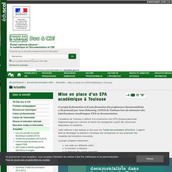 Mise en place d'un EPA académique à Toulouse