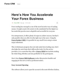 Here’s How You Accelerate Your Forex Business