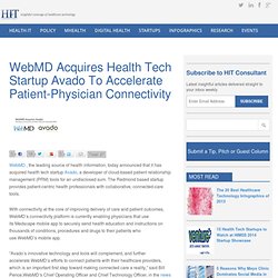 WebMD Acquires Health Tech Startup Avado To Accelerate Patient-Physician Connectivity