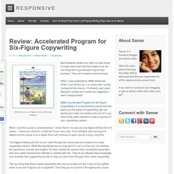 Review: Accelerated Program for Six-Figure Copywriting