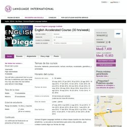 English Accelerated Course (30 hrs/week) - Connect English Language Institute