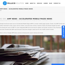 AMP News - Accelerated Mobile Pages News