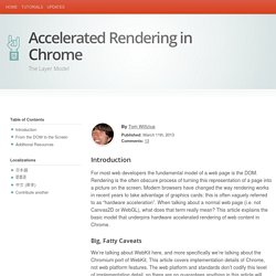 Accelerated Rendering in Chrome: The Layer Model