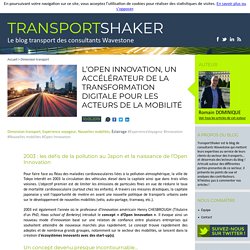 L'Open Innovation, un accélérateur de la transformation digitale pour les acteurs de la mobilité