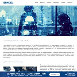 Accelerating Transformation: Agility is the Key - EMXCEL