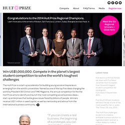 Hult Prize: start-up accelerator for social entrepreneurship