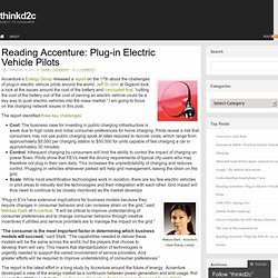 Reading Accenture: Plug-in Electric Vehicle Pilots