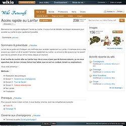 Accès rapide au Lanfar - Wiki Fatecraft