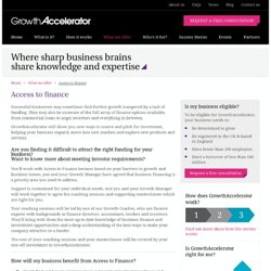 Access to finance and business finance advice for SMEs in the UK