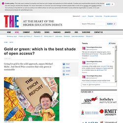 Gold or green: which is the best shade of open access?