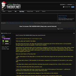 How To Access THE HIDDEN WIKI (Deep web, secret Internet)