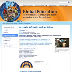 Access to safe water and sanitation