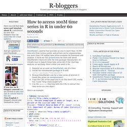 How to access 100M time series in R in under 60 seconds