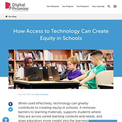 How Access to Technology Can Create Equity in Schools