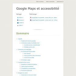 Google Maps et accessibilité
