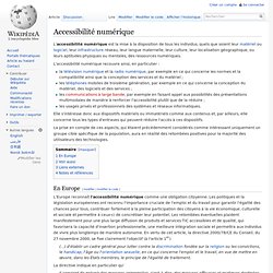 Accessibilité numérique — Wikipédia