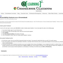 Accessibility Features on a Chromebook - Chromebook Classroom