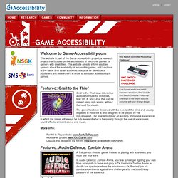 Game Accessibility - The accessibility of computer games