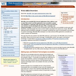 Web Accessibility Initiative (WAI)