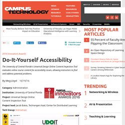 Do-It-Yourself Accessibility