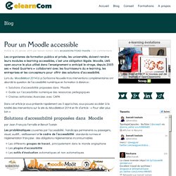 Pour un Moodle accessible