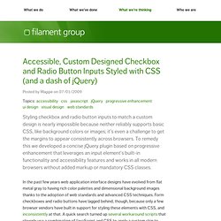 Accessible, Custom Designed Checkbox and Radio Button Inputs Styled with CSS (and a dash of jQuery)