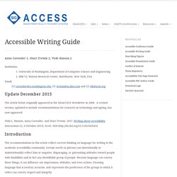 Accessible Writing Guide
