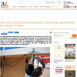 Des livres audio du domaine public accessibles gratuitement sur Internet Archive