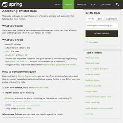 Accessing Twitter Data