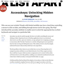 Accesskeys: Unlocking Hidden Navigation