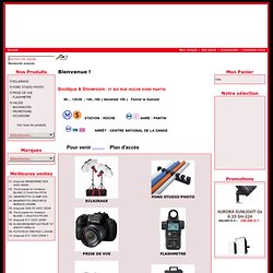 vente en ligne de matériel et accessoires pour photographe