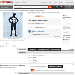 lycra spandex zentai superhero costume Punisher 2-in Costumes from Apparel & Accessories on Aliexpress