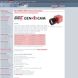 CMOS cameras, camera accessories and CMOS camera modules of Photonfocus Switzerland