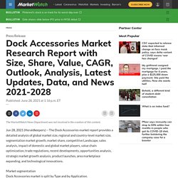 Dock Accessories Market Research Report with Size, Share, Value, CAGR, Outlook, Analysis, Latest Updates, Data, and News 2021-2028