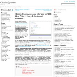 Google Open Accessory Interface for USB Host Shield Library 2.0 released