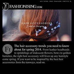 Hair accessory spring 2014