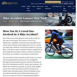 Bike Accident Attorney NYC, Manhattan - DTM