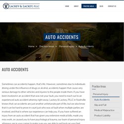 Well-known Car Accident Lawyer in Nashville TN – Lackey PLLC