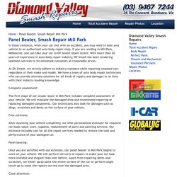 Panel Beater, Smash Repair Mill Park - Accident Repair Centre - Diamond Valley Smash Repairs - Melbourne