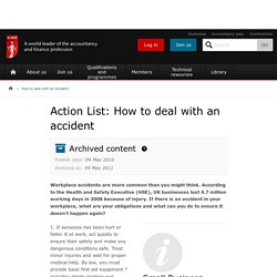 How to deal with an accident