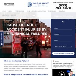 Truck Accident Injuries By Mechanical Failures
