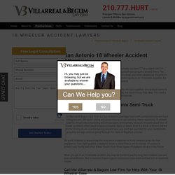 San Antonio 18 Wheeler Accident Lawyers