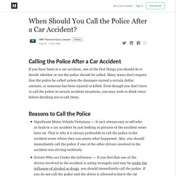 When Should You Call the Police After a Car Accident in California?